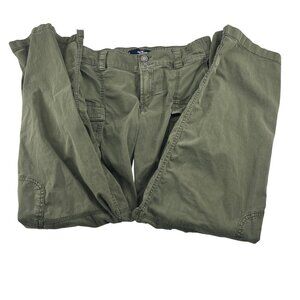 Hollister Olive Green Low-Rise Baggy Cargo Pants Women's  Sz Small Cargo